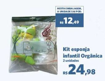 Sam's Club Kit esponja Infantil Orgânica 2 unidades oferta