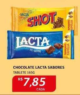 Chocolate lacta sabores