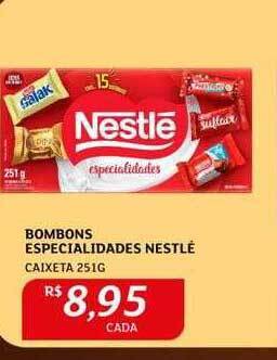 Assaí Atacadista Bombons especialidades nestlé oferta