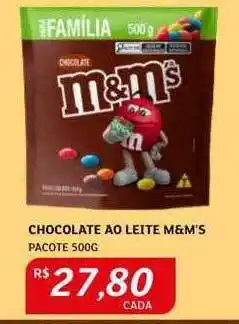 Assaí Atacadista Chocolate ao leite m&m's oferta