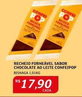 Assaí Atacadista Recheio forneável sabor chocolate ao leite confeipop oferta