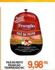Mercadão Atacadista Filé de peito frangão temperado oferta