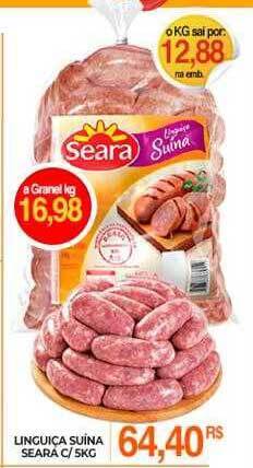 Mercadão Atacadista Linguiça suina seara oferta