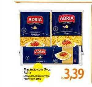 Atacadão Macarrão com ovos adria oferta