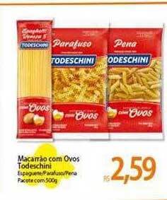 Atacadão Macarrão com ovos todeschini oferta