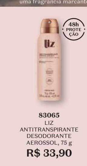 O Boticário Liz antitranspirante desodorante aerossol oferta