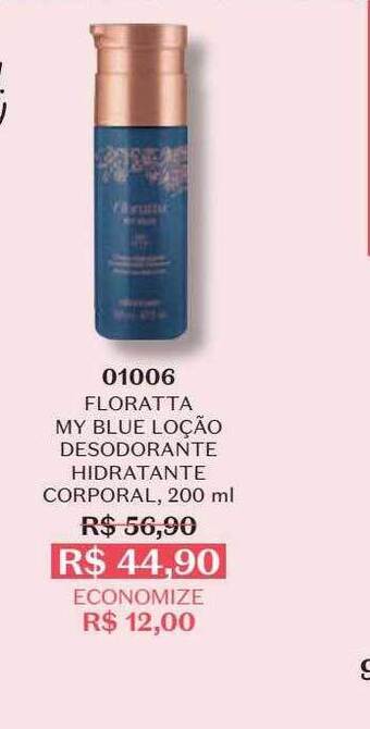 O Boticário Floratta my blue loção desodorante hidratante corporal oferta