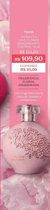 Floratta love flower desodorante colônia