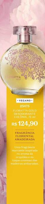 O Boticário Floratta gold desodorante colônia oferta