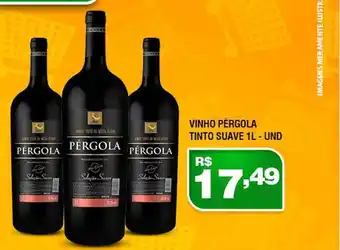 Supermercados Alvorada Vinho pérgola tinto suave oferta
