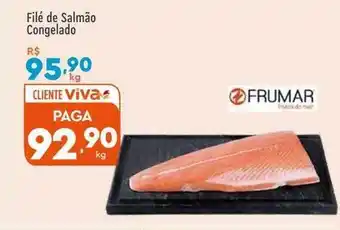 Supper Rissul Filé de salmão congelado frumar oferta