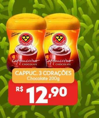 Cappuc. 3 corações chocolate