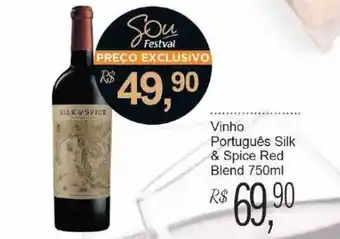 Festval Vinho português silk & spice red blend oferta