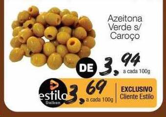 Azeitona verde s caroço