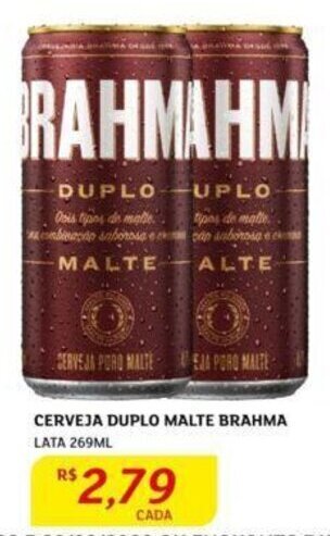 Cerveja Duplo Malte Brahma 269ml