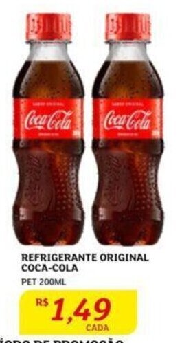 Assaí Atacadista Refrigerante Original Coca Cola 200ml oferta