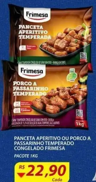 Assaí Atacadista Panceta Aperitivo ou Porco a Passarinho Temperado Congelado Frimesa 1kg oferta