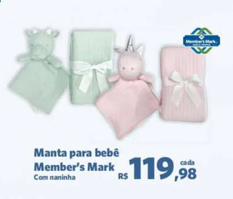 Sam's Club Manta para Bebê Member's Mark oferta