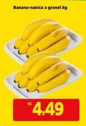 Extra Supermercado Banana Nanica a granel 1kg oferta