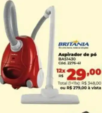 Lojas Becker Britania Aspirador de Pó oferta