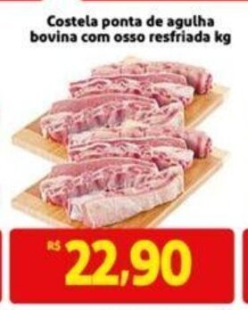 Extra Supermercado Costela Ponta de Agulha bovina com osso resfriada 1kg oferta