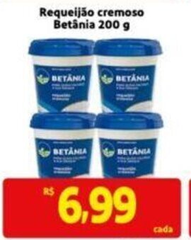 Extra Supermercado Requeijão Cremoso Betânia 200g oferta