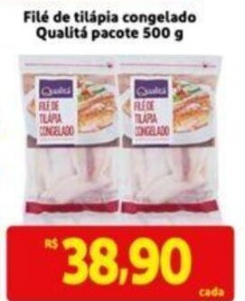 Extra Supermercado Filé de Tilápia congelado Qualitá pacote 500g oferta