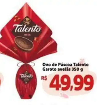 Extra Supermercado Ovo de Páscoa Talento garoto avelãs 350g oferta