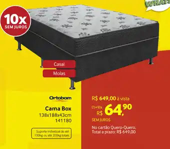 Quero Quero Cama Box oferta
