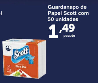 Roldão Guardanapo de Papel Scott com 50 unidades oferta