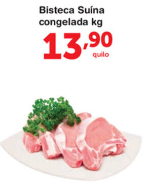 Roldão Bisteca Suina Congelada 1kg oferta