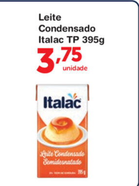 Roldão Leite Condensado Italac TP 395g oferta