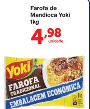 Roldão Farofa e Mandioca Yoki 1kg oferta