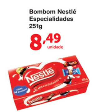Roldão Bombom Nestle Especialidads 251g oferta