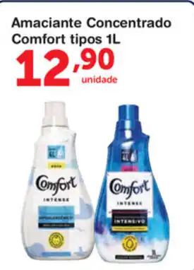 Roldão Amaciante Concentrado Comfort tipos 1L oferta