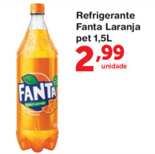 Roldão Refrigerante Fanta Laranja pet 1.5L oferta