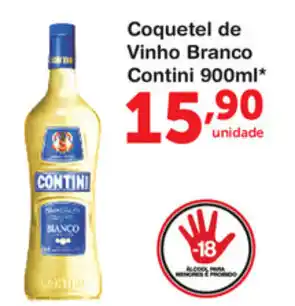 Roldão Coquetel de Vinho Branco Contini 900ml oferta