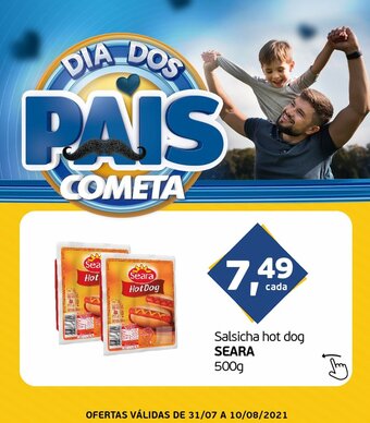 Cometa Supermercados Salsicha hot dog Seara 500g oferta