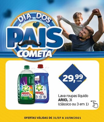 Cometa Supermercados Lava roupas LIquido Ariel 3L oferta