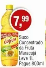 Royal Supermercados Suco Concentrado da Fruta Maracuja Leve 1L Pague 800ml oferta