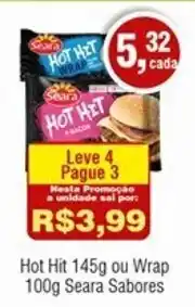 Royal Supermercados Hot Hit 145g ou Wrap 100g Seara Sabores oferta