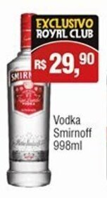 Royal Supermercados Vodka Smirnoff 998ml oferta