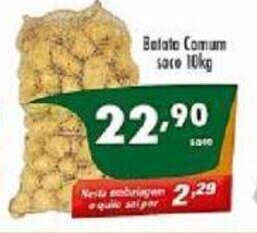 Vencedor Atacadista Batata comum saco 10kg oferta
