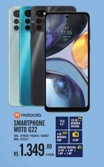 Zema Motorola Smartphone Moto G22 oferta