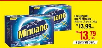 Fort Atacadista Lava roupas em pó Minuano 1.6kg oferta