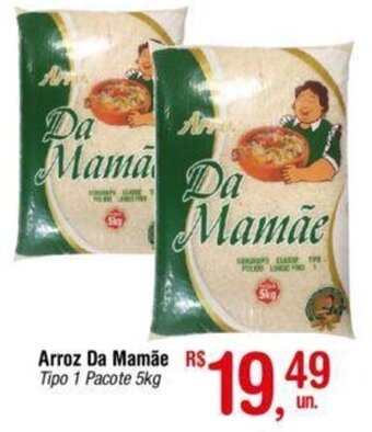 Fort Atacadista Arroz Da Mamãe tipo 1 pacote 5kg oferta