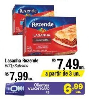 Fort Atacadista Lasanha Rezende 600g oferta