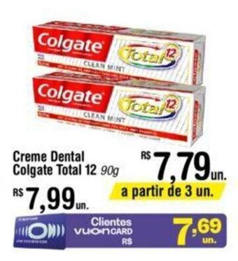 Fort Atacadista Creme Dental Colgate Total 12 90g oferta