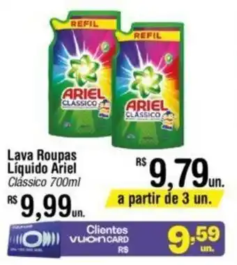 Fort Atacadista Lava roupas Líquido Ariel 700ml oferta