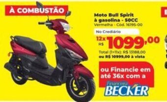Lojas Becker Moto bull Spirit à Gasolina 50CC oferta